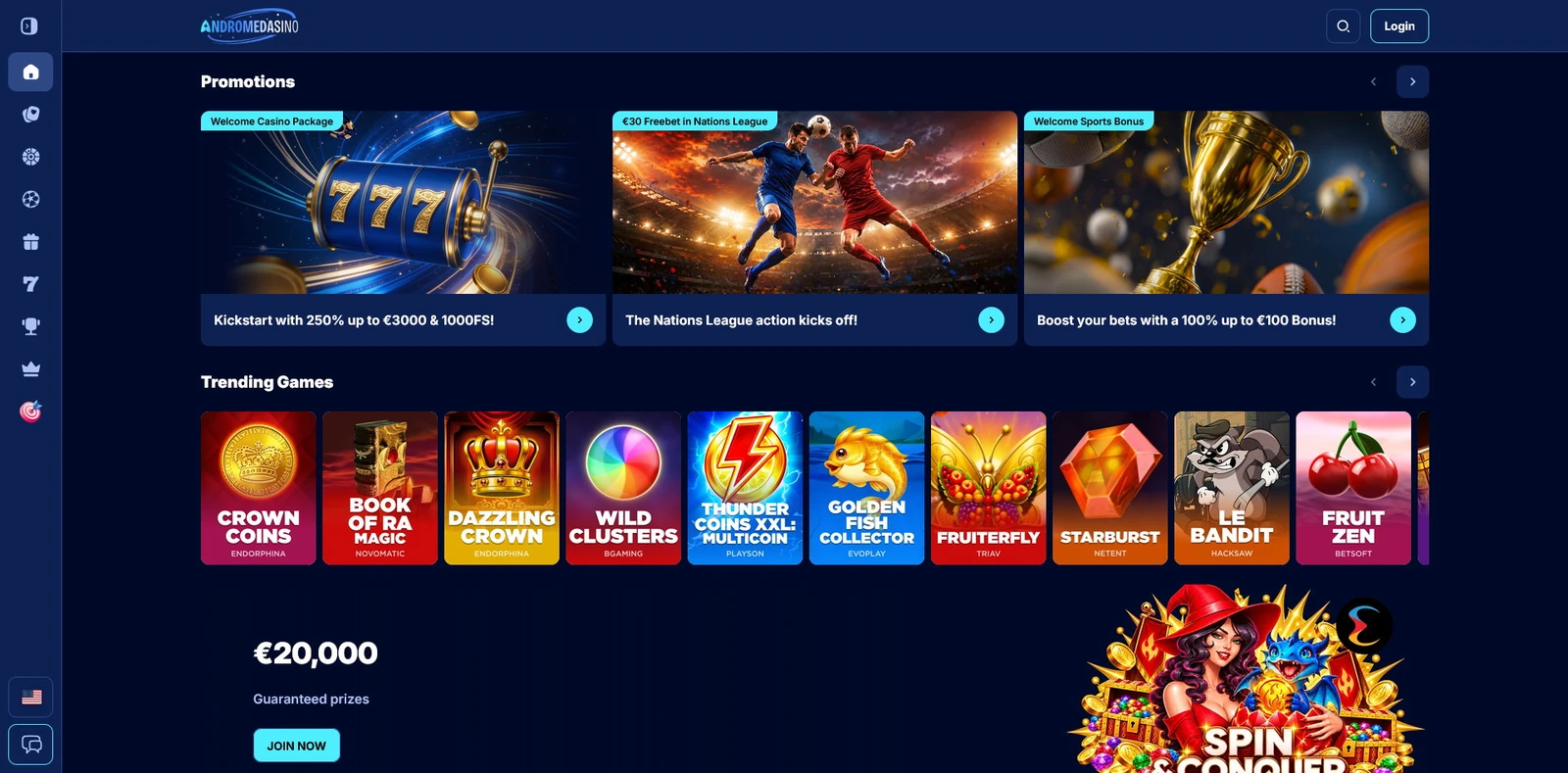 Home — Andromedasino Casino